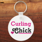 Curling Chick Sleutelhanger (Voorkant)