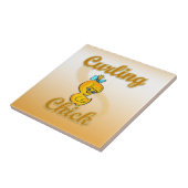 Curling Chick Tegeltje (Zijkant)