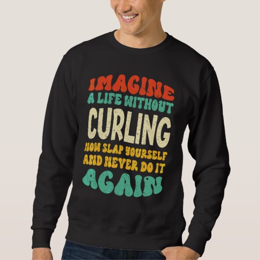 Curling citaat voor curling trui (Voorkant)