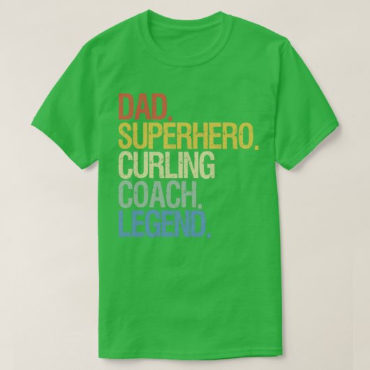 Curling coach pap t-shirt (Design voorkant)