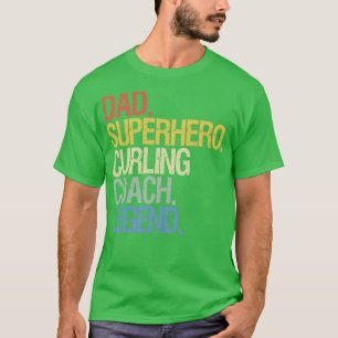 Curling coach pap t-shirt