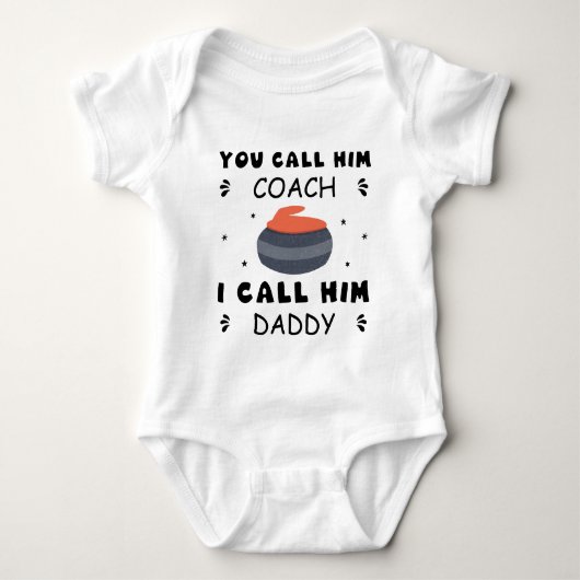 Curling Coaching - Curling Dad - Curler Romper (Voorkant)