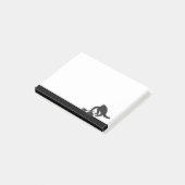 Curling Curler Athlete Sport Silhouette Post-it® Notes (Schuin)