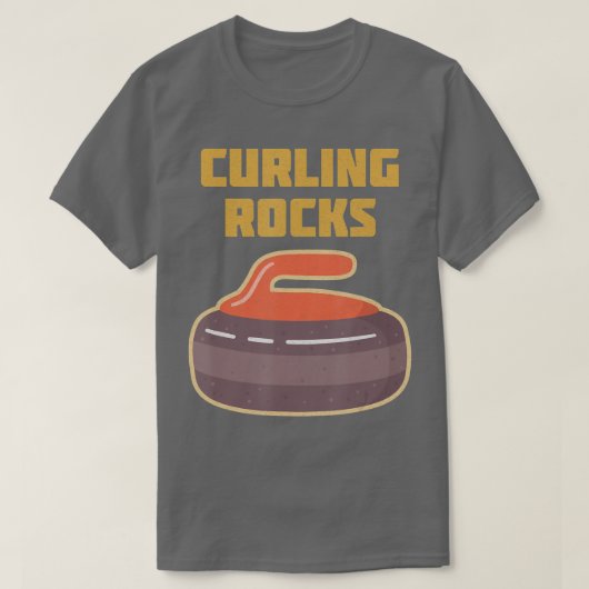 Curling Curler Broom Precision Sport Rink Curling T-shirt (Design voorkant)