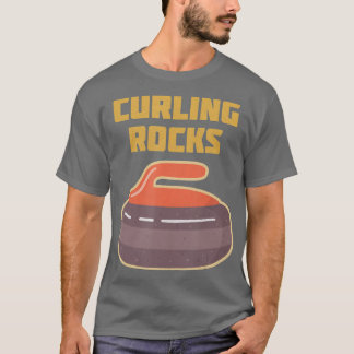 Curling Curler Broom Precision Sport Rink Curling T-shirt