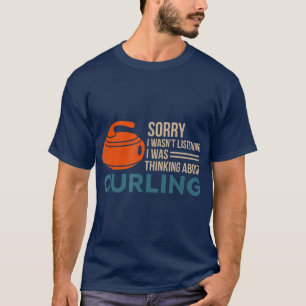 Curling Curler Broom Precision Sport Rink Curling T-shirt