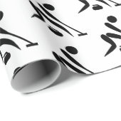 Curling Curler Stone Rock Broom Cadeaupapier (Rol Hoek)