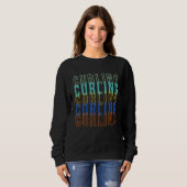 Curling Curler Stone Sweep Ice Curl Trui (Voorkant volledig)