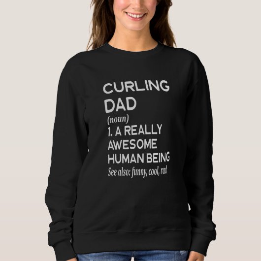 Curling Dad Definition - Curl Winter Sports Trui (Voorkant)