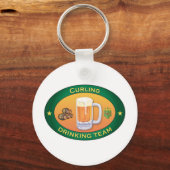 Curling Drinking Team Sleutelhanger (Voorkant)