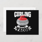 Curling en tacos Funny Mexicaanse curlers Briefkaart (Voorkant / Achterkant)