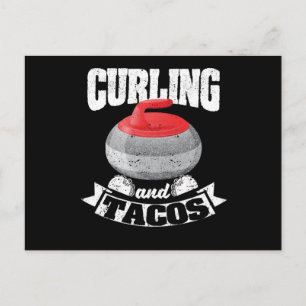 Curling en tacos Funny Mexicaanse curlers Briefkaart