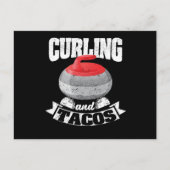 Curling en tacos Funny Mexicaanse curlers Briefkaart (Voorkant)