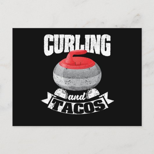 Curling en tacos Funny Mexicaanse curlers Briefkaart (Voorkant)