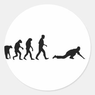 curling evolution ronde sticker