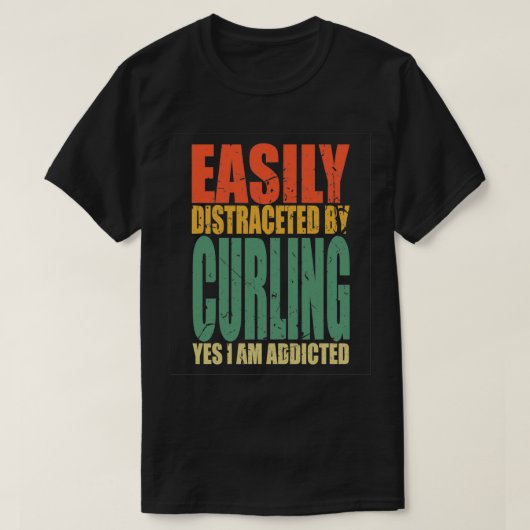 Curling Gezegde Funny 3 T-shirt (Design voorkant)