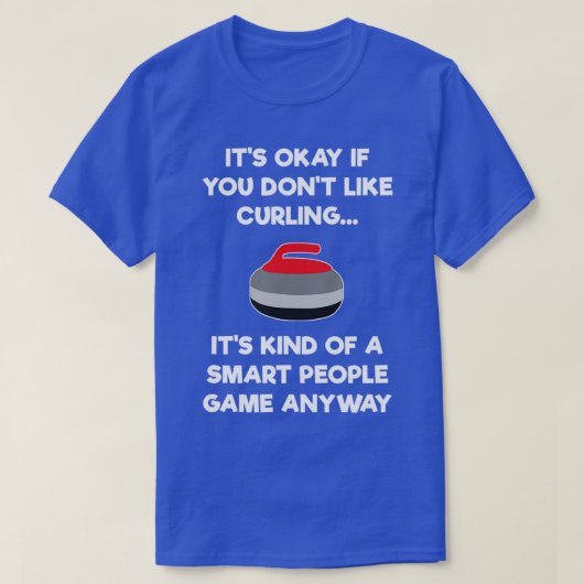 Curling Gift - Funny Player Smart 2 T-shirt (Design voorkant)