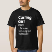 Curling Girl T-shirt (Voorkant)