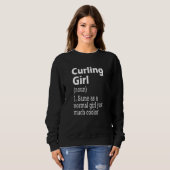 Curling Girl Trui (Voorkant volledig)