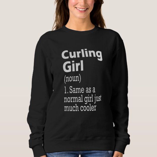 Curling Girl Trui (Voorkant)