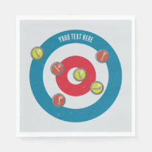 Curling Huis en curling stenen top uitzicht