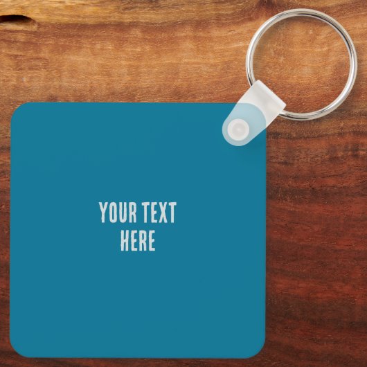 Curling Huis en curling stenen top uitzicht Sleutelhanger (Achterkant)