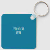 Curling Huis en curling stenen top uitzicht Sleutelhanger (Achterkant)