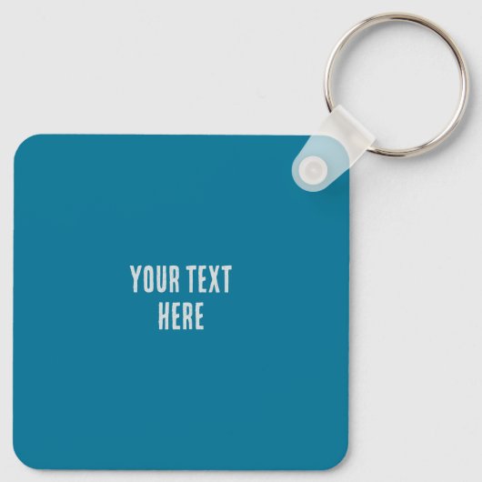 Curling Huis en curling stenen top uitzicht Sleutelhanger (Achterkant)