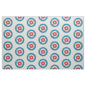 Curling Huis en curling stenen top uitzicht Stof (Fat Quarter)