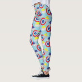 Curling Ice Sport Stenen en Doelen Patroon Leggings (Links)