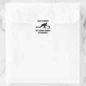 Curling Ijssport Stenen bezem Ronde Sticker (Tas)