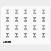 Curling Ijssport Stenen bezem Ronde Sticker (Vel)
