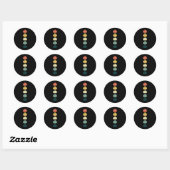 Curling Ijssport Stenen bezem Ronde Sticker (Vel)