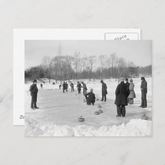 Curling in Central Park, 1906 Briefkaart (Voorkant / Achterkant)