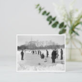 Curling in Central Park, New York Briefkaart (Staand voorkant)