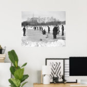 Curling in Central Park NYC Print (Thuiskantoor)