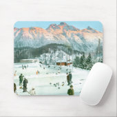 Curling in Zwitserland Muismat (Met muis)