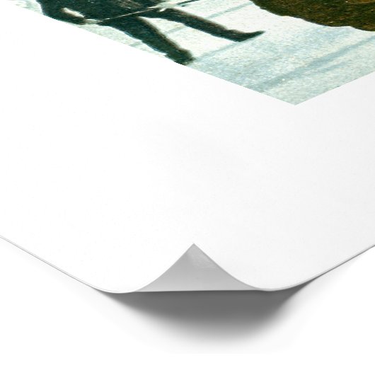 Curling in Zwitserland Poster (Hoek)