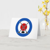 Curling is Cool Day - Waarderingsdag Kaart (Gele Bloem)