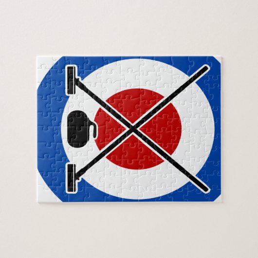 Curling is een goede dag - waardedag legpuzzel (Horizontaal)