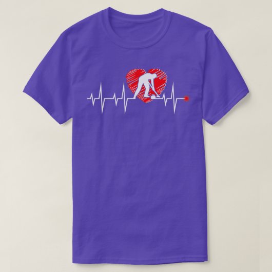 Curling is mijn hartslag t-shirt (Design voorkant)