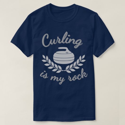 Curling is mijn steen 1 t-shirt (Design voorkant)