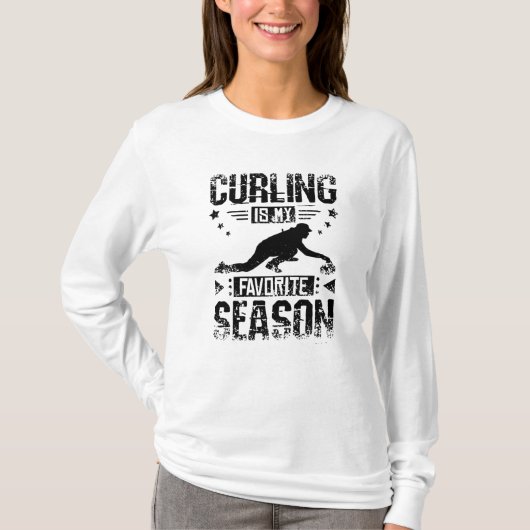 Curling is My Season T-shirt (Voorkant)