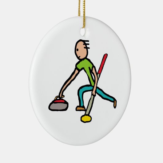 Curling Keramisch Ornament (Rechts)