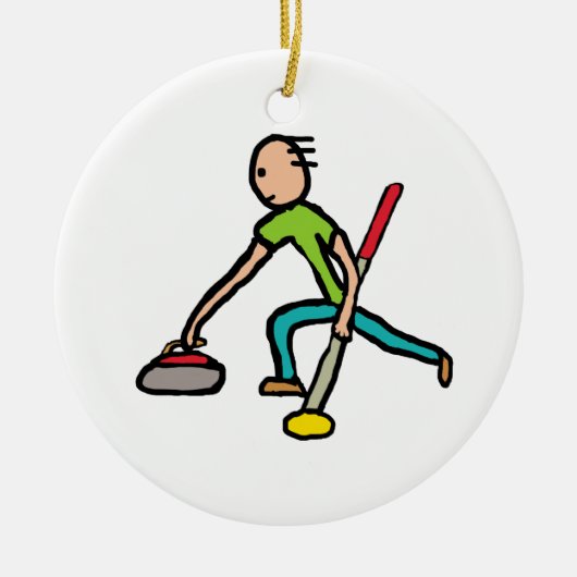 Curling Keramisch Ornament (Voorkant)