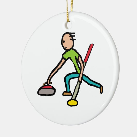 Curling Keramisch Ornament (Links)