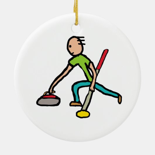 Curling Keramisch Ornament (Achterkant)