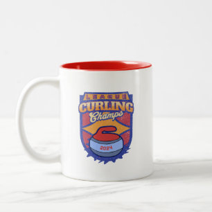 Curling League Champs Tweekleurige Koffiemok