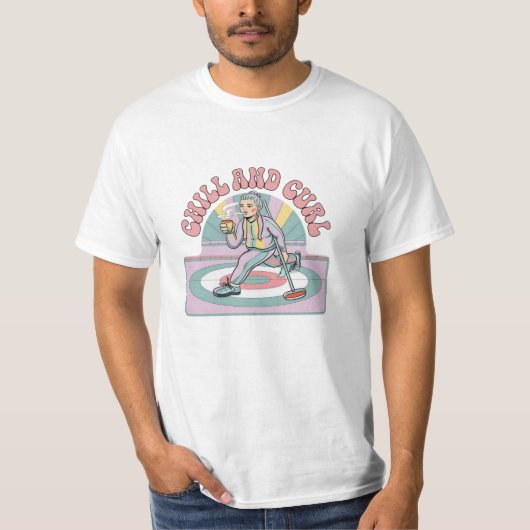 Curling liefhebbers cadeau idee t-shirt (Voorkant)
