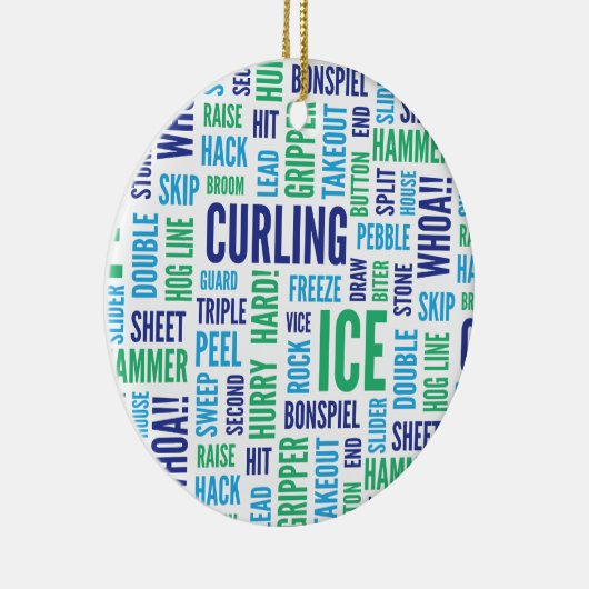 Curling Lingo Ornament (Rechts)